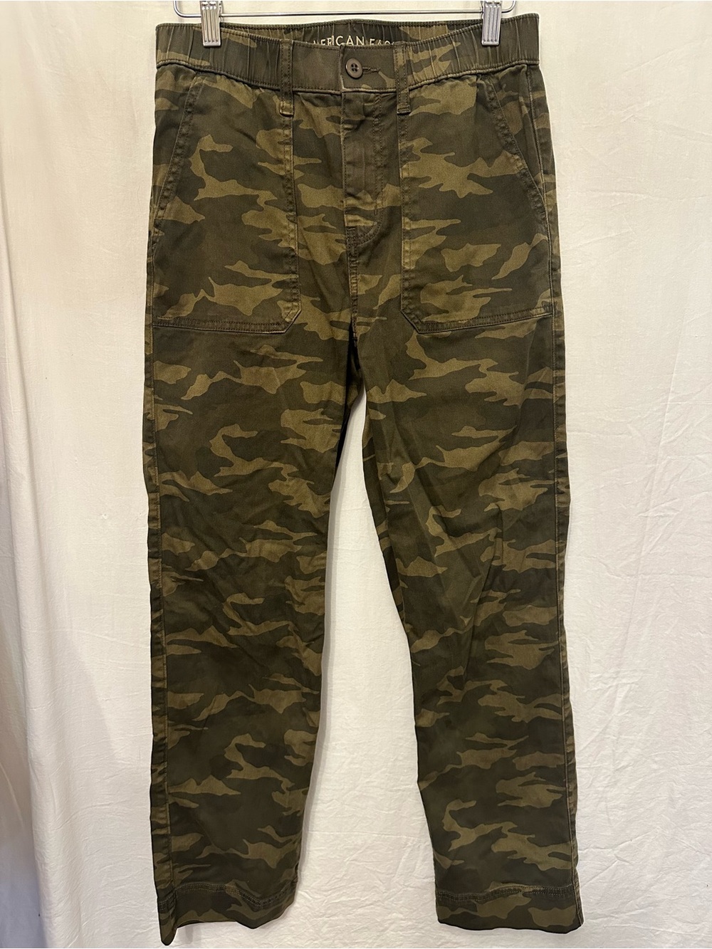 American Eagle Camo Utility Pants Stretch Waist Size XS
